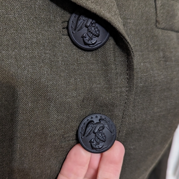 VINTAGE Ladies Military Wool Jacket Blazer in Mint Condition! - Picture 6 of 11